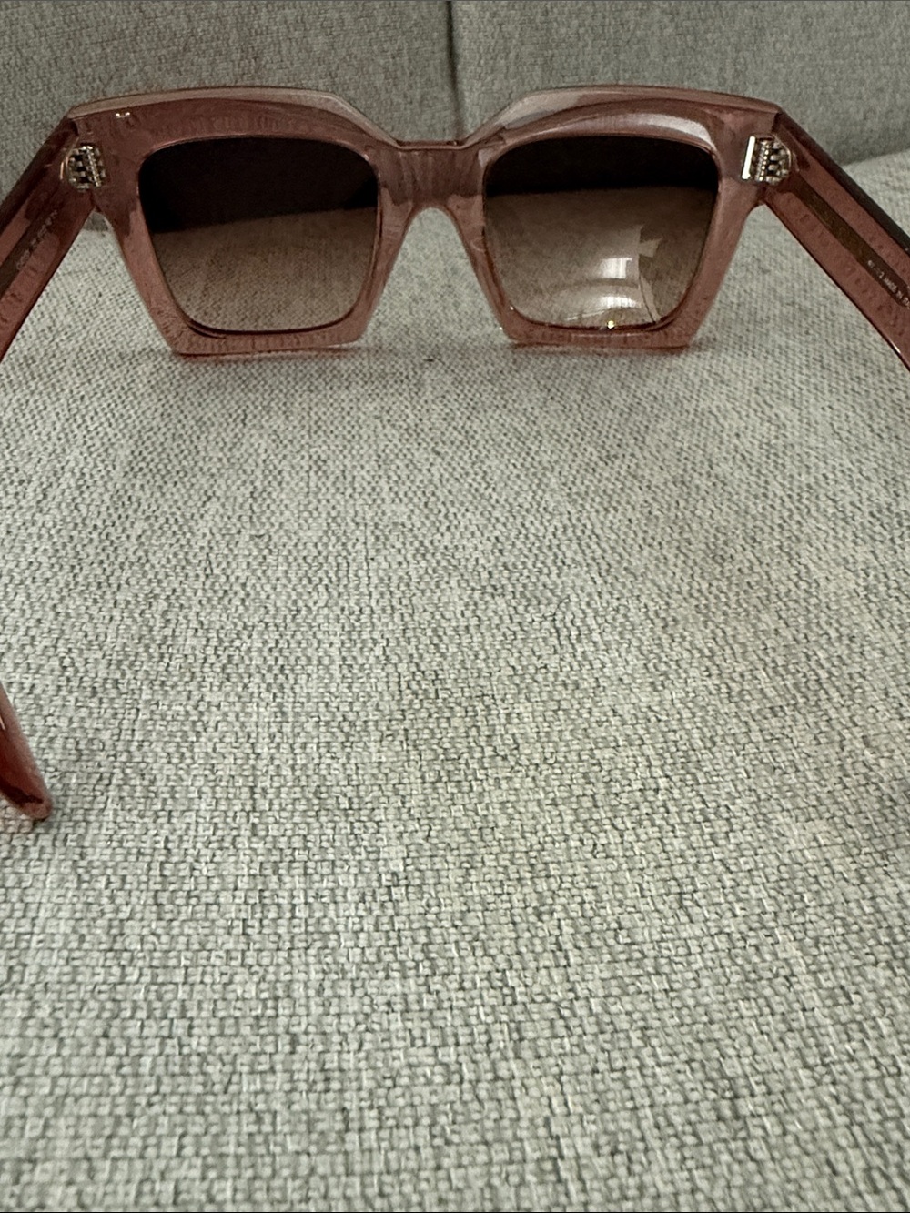 Celine Pink Square Oversized Sunglasses Celine CL40130I 72T - Picture 4 of 5